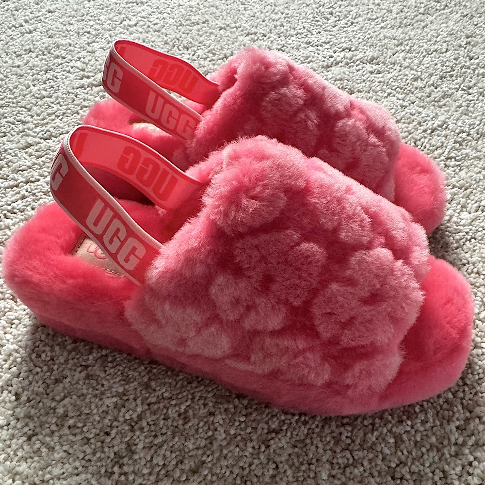 UGG Pink Indoor Slip Ons